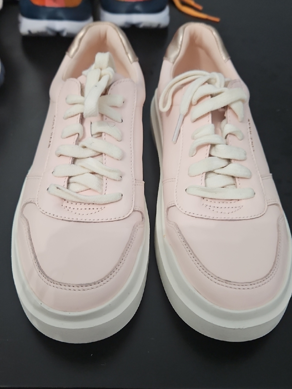 Cole Haan Pale Pink Size 8 Lace-Up Platform Sneakers